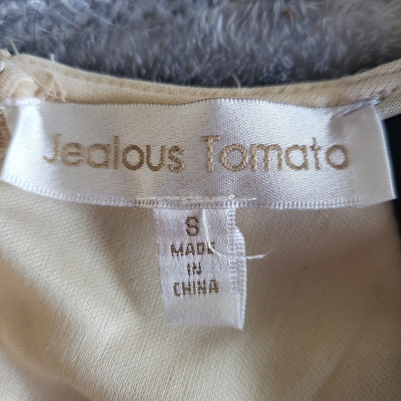 NWOT Cream and black dress - Picture 4 of 6